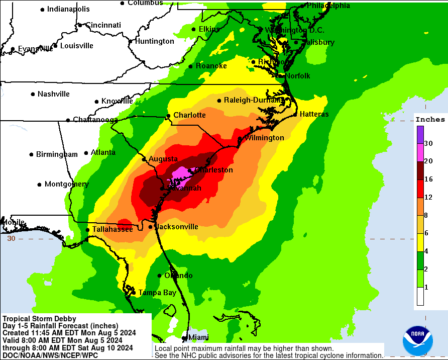 Tropical Storm Debby.