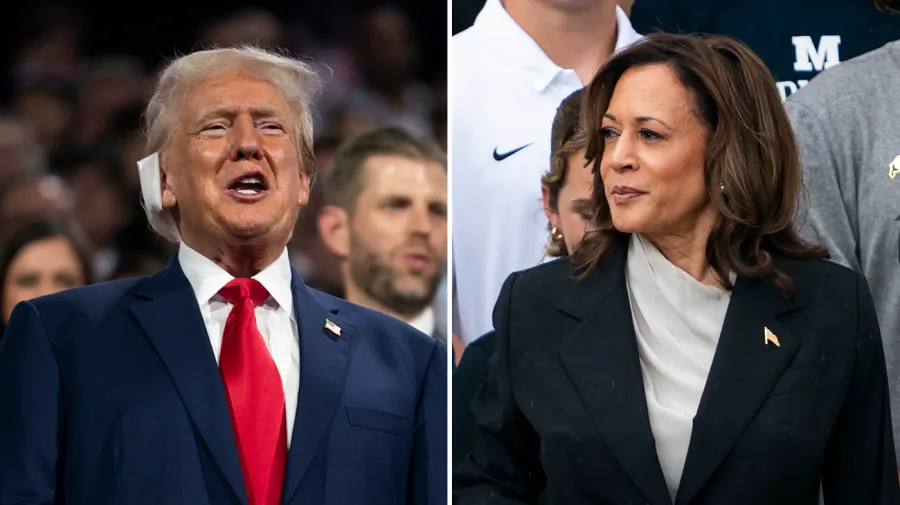 Trump vs Harris.