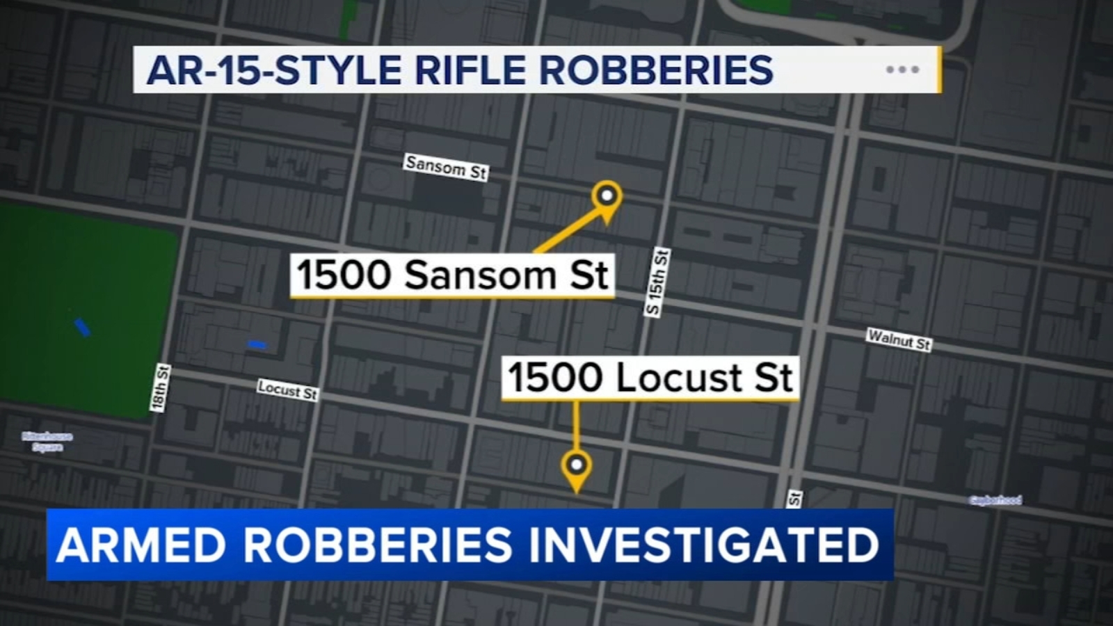 2nd Center City Philadelphia robbery involving AR-15-style rifle under investigation