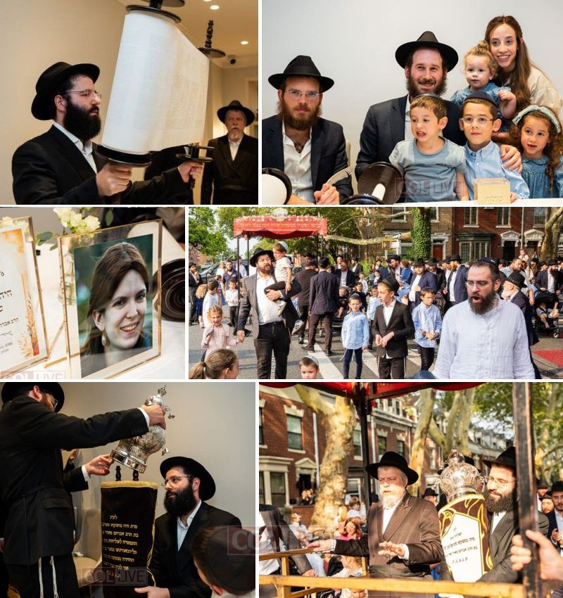 94 Beis Moshe Community Welcomes New Torah in Memory of Young Shlucha