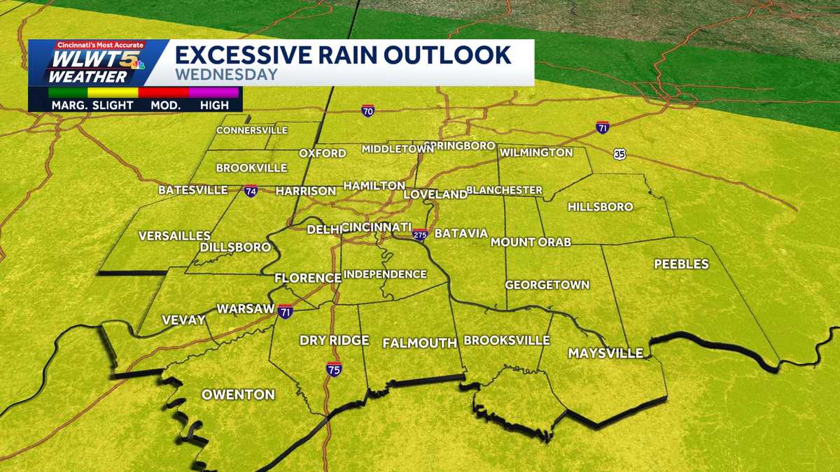 Alert Day: Severe threat shifts to flooding threat with intense downpours possible for morning rush