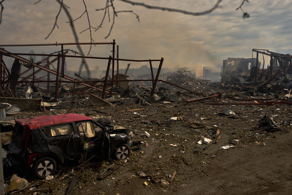 Death toll now 38 in Russian strike on Ukrainian warehouse