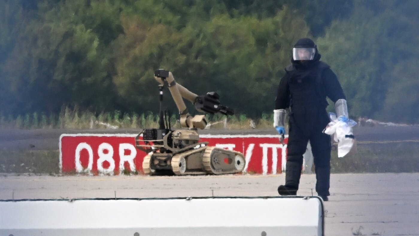 Drone with explosives found at German airport : NPR