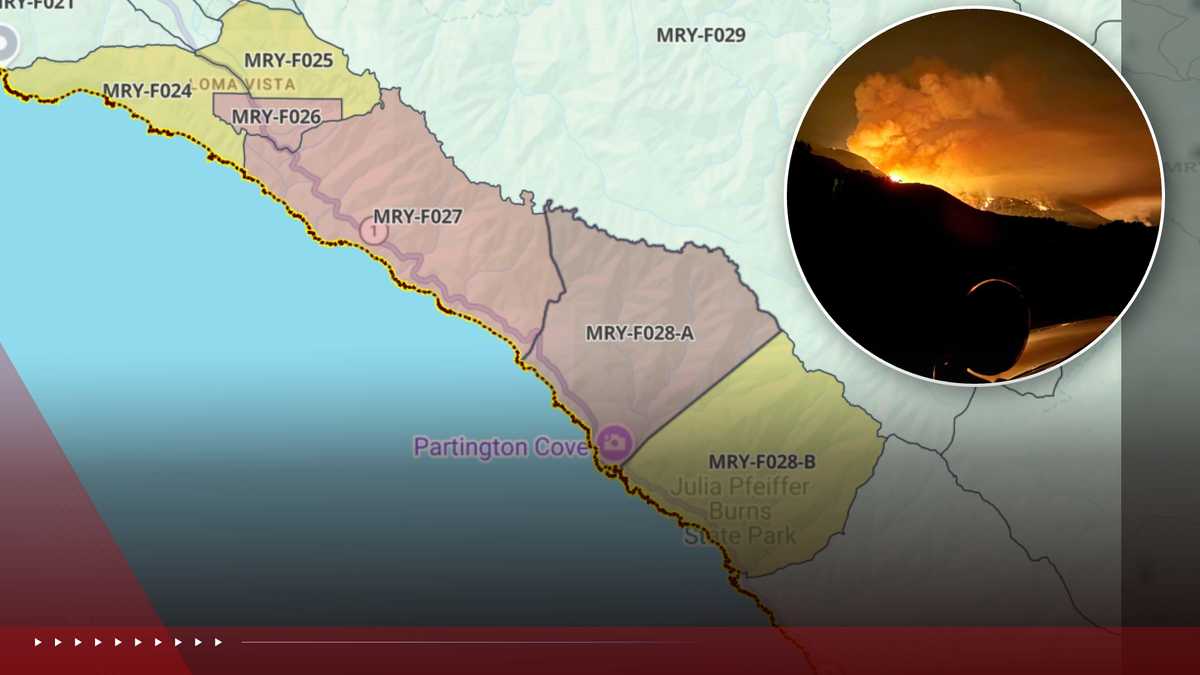 Evacuation orders expand for Big Sur as Timber Fire grows to 1330 acres