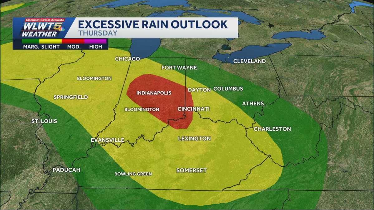 Flooding threat: Afternoon storms move in, bringing flooding concerns to Greater Cincinnati