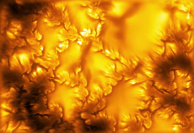 Hawaii telescope captures swirling, vortex-like patterns on sun’s surface