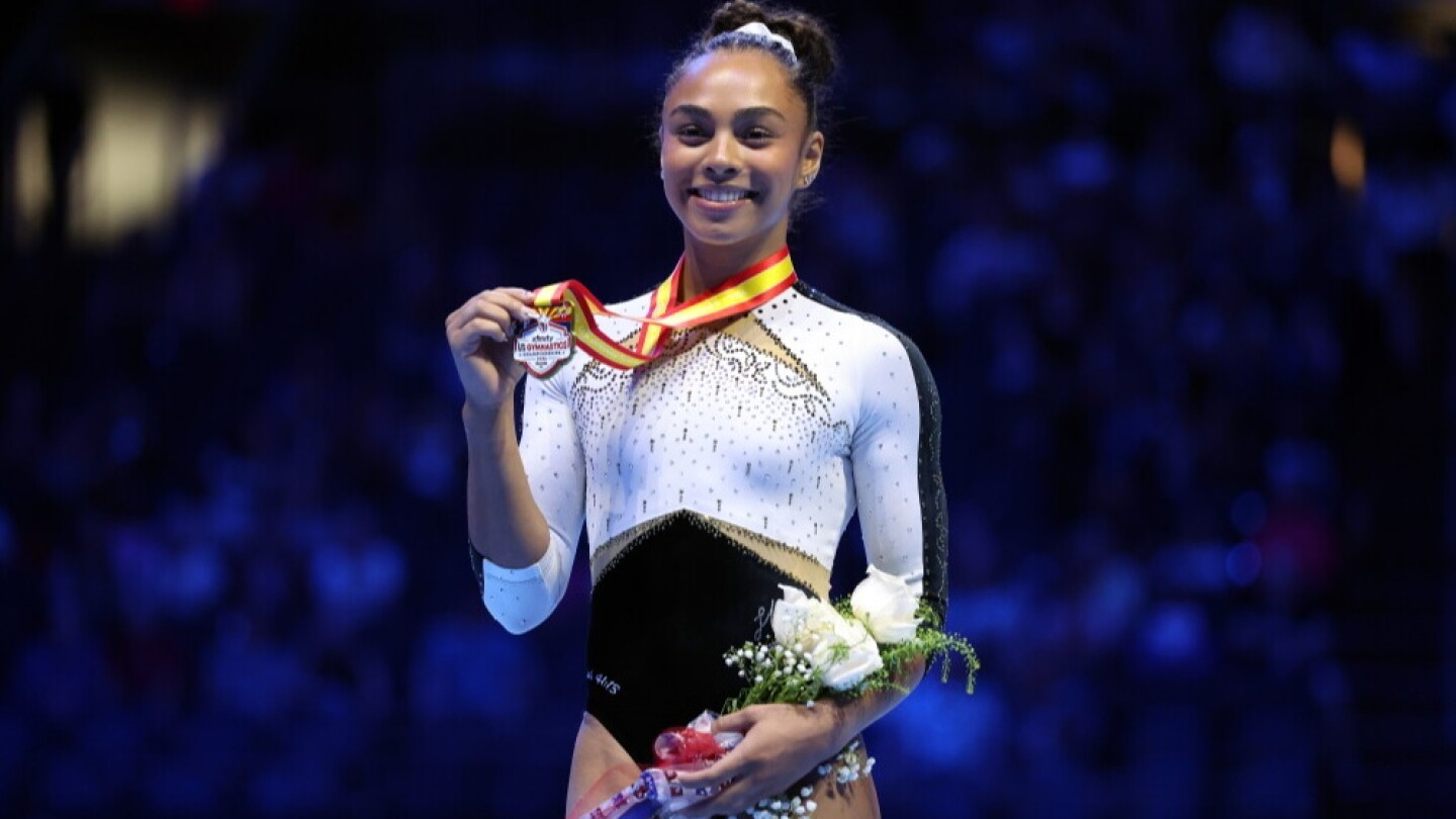 Hezly Rivera repeats as U.S. all-around gymnastics champion with historic comeback