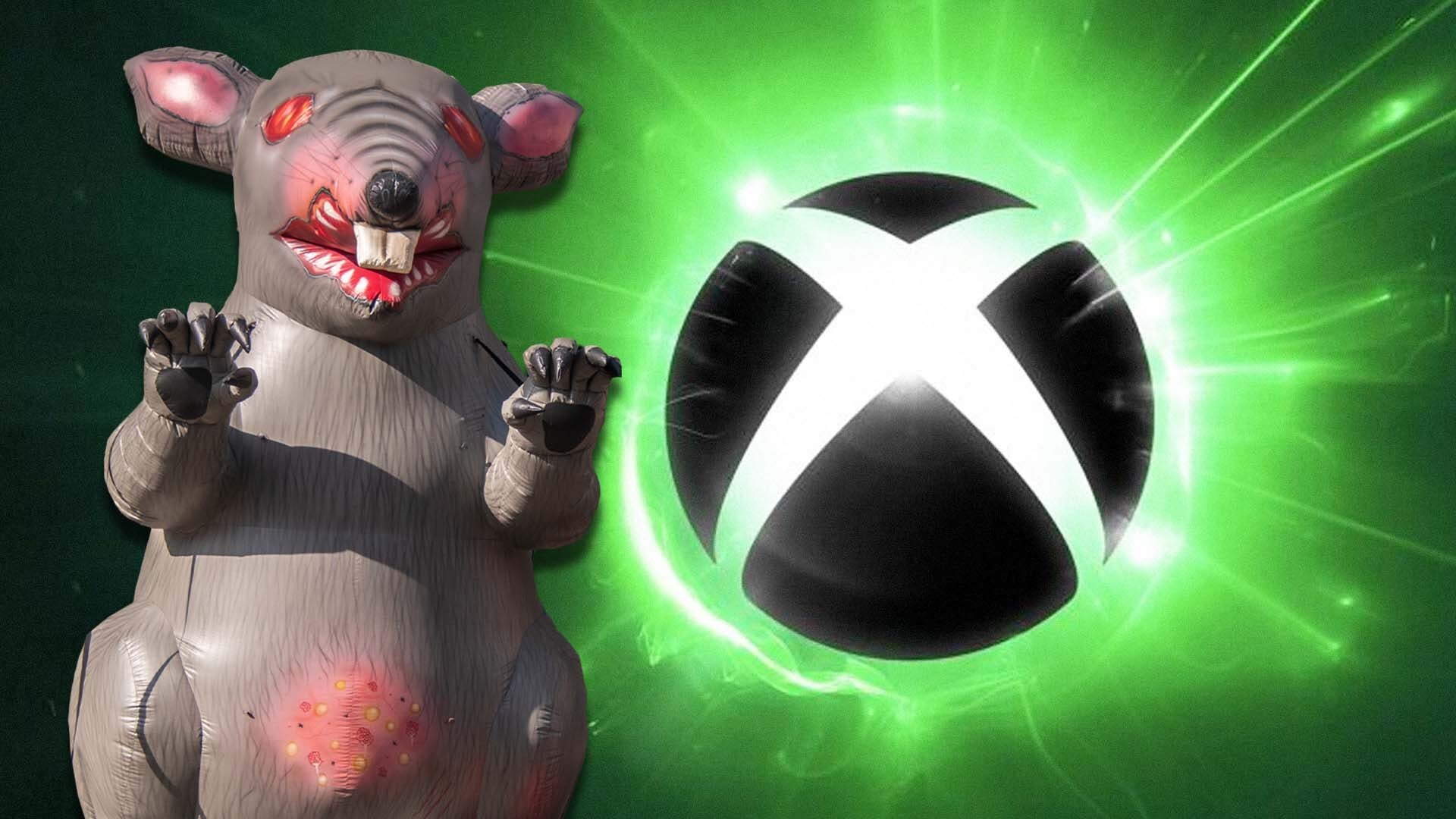In Protest Of Mass Layoffs, Bethesda Devs Greet Xbox Leadership With A Giant Inflatable Rat