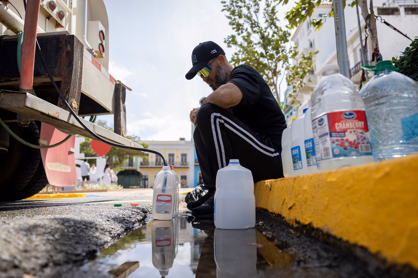 In Puerto Rico, water pipes are breaking and taps are running dry
