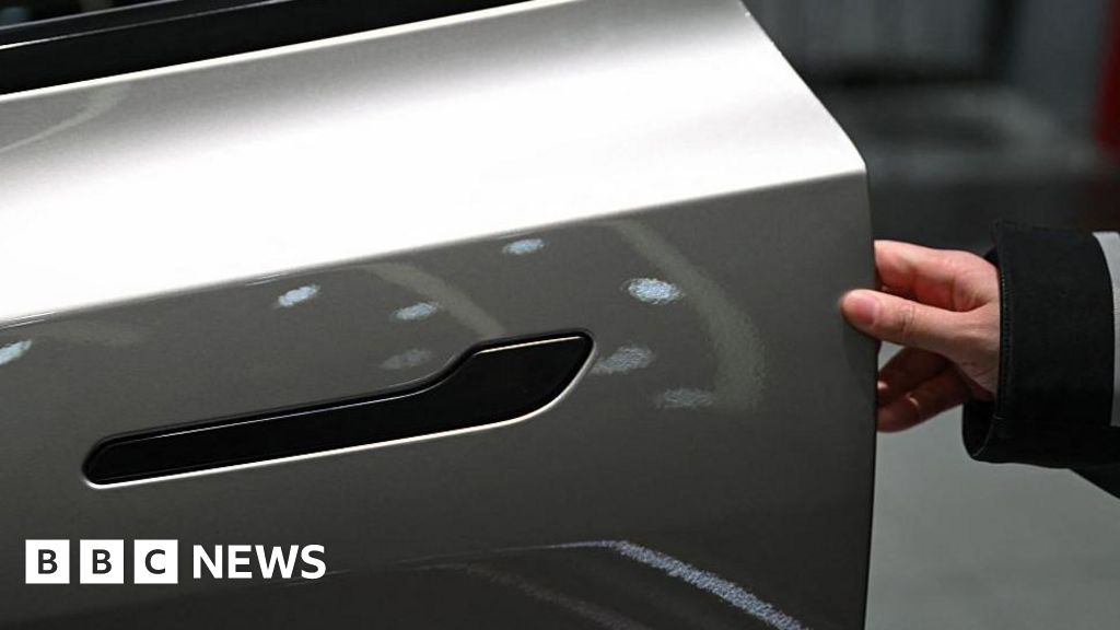 Nearly 3 million Teslas recalled in China over hidden door handles - BBC