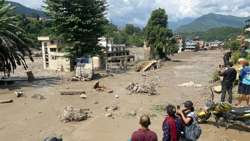 Nepal flooding: Hundreds missing and many feared dead after flood hits Nepal-China border