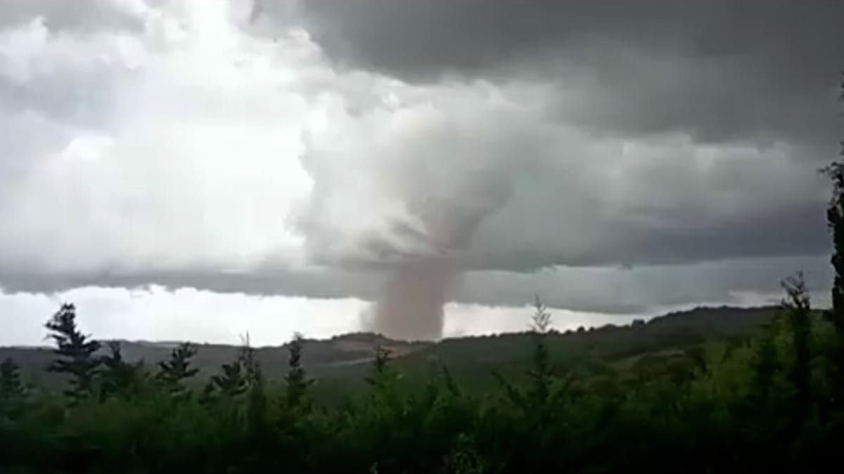 Tornado tears through village in south-west France: More than 40 injured and 300 homes damaged