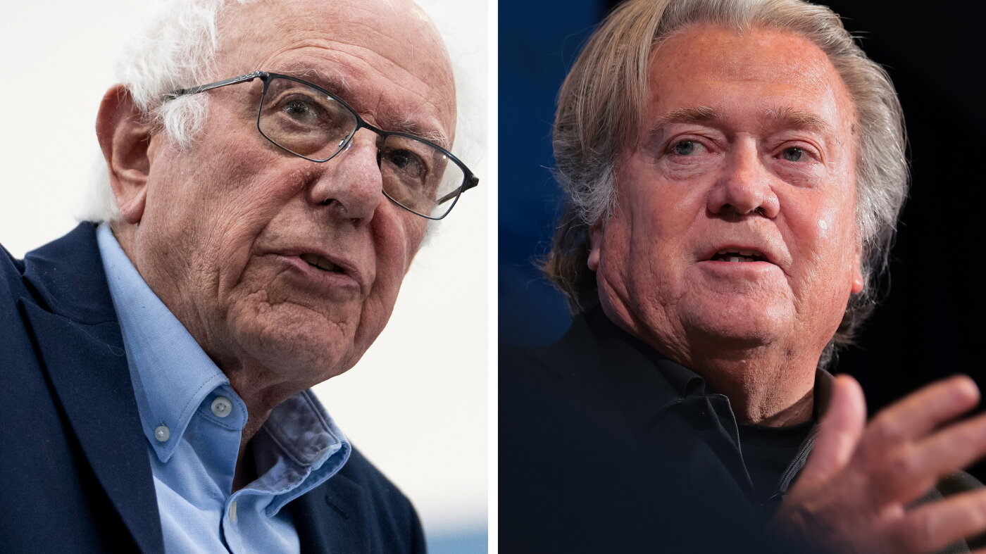 Bernie Sanders and Steve Bannon call for curbs on AI : NPR