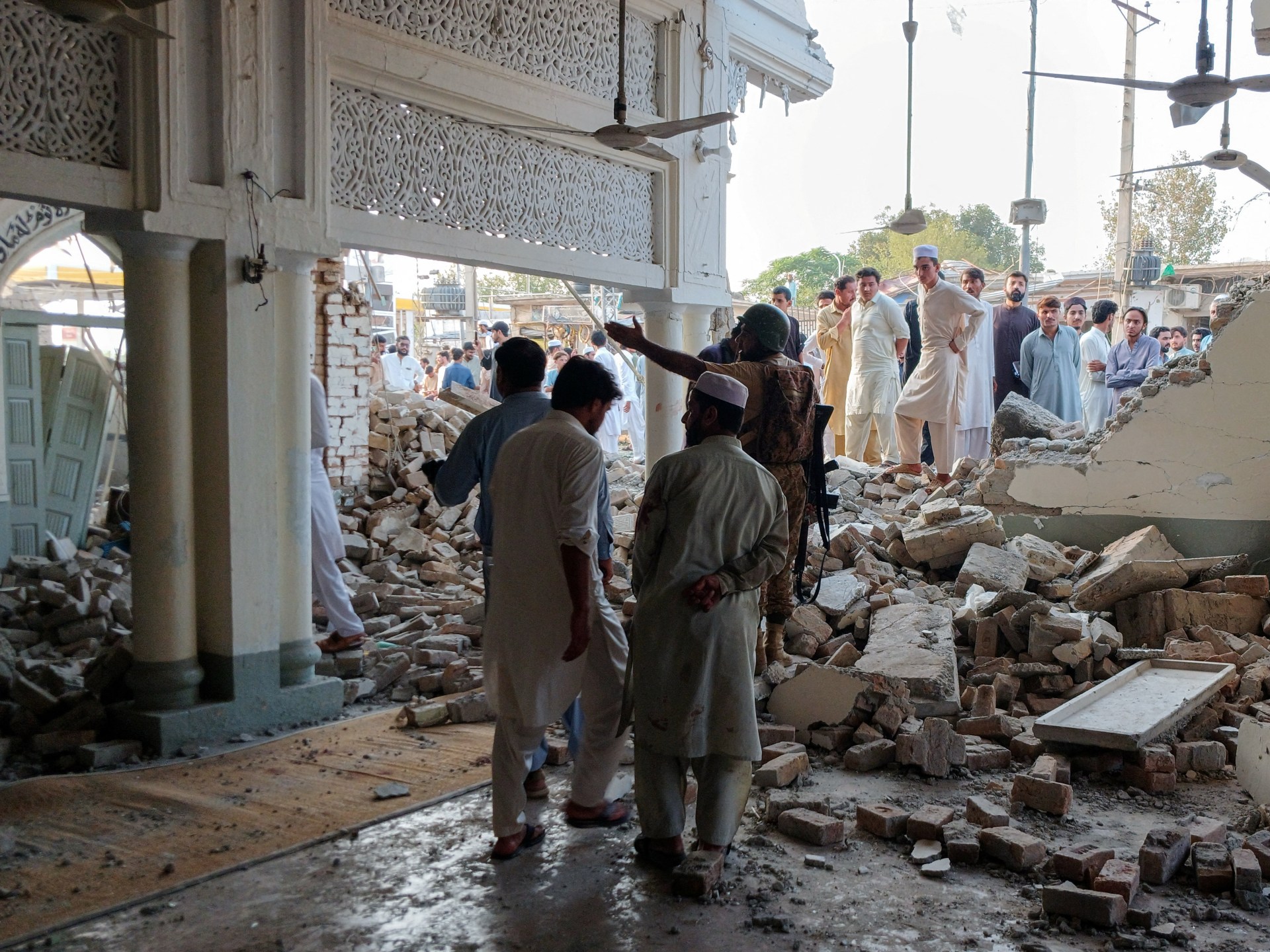 Bomb attack at Pakistan mosque kills at least 31 people | Armed Groups News