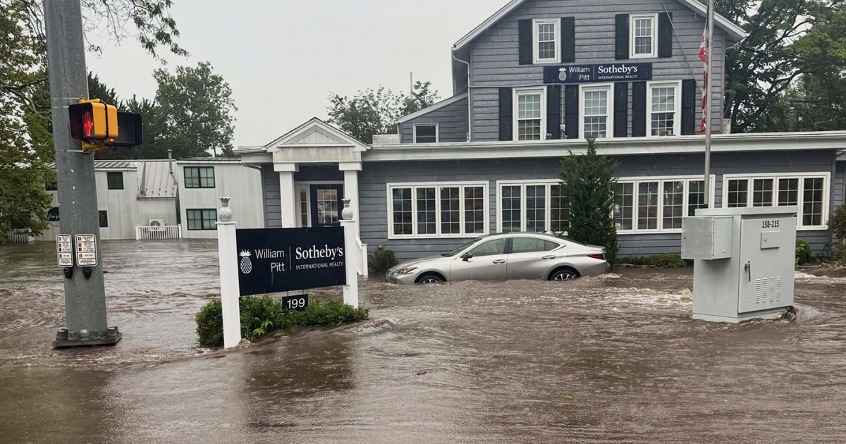Drenching rains bring flash flooding across coastal Connecticut, New York and New Jersey