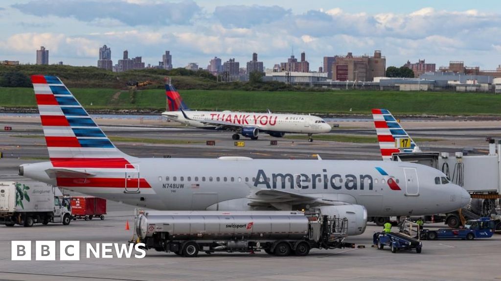 Flights at major US airports delayed after cable cut by construction workers - BBC