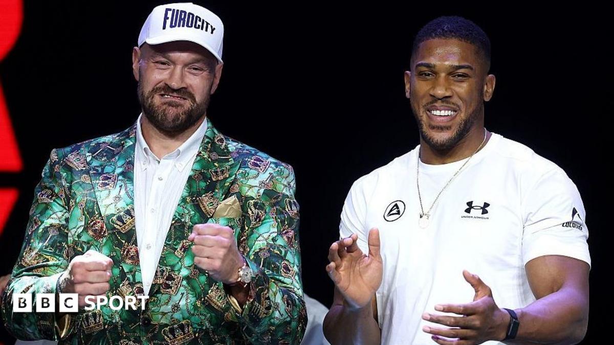 Fury vs Joshua: Heavyweights trade jokes at launch event