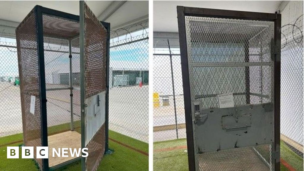Immigrants held in small outdoor cages at 'Alligator Alcatraz' in Florida, investigators find