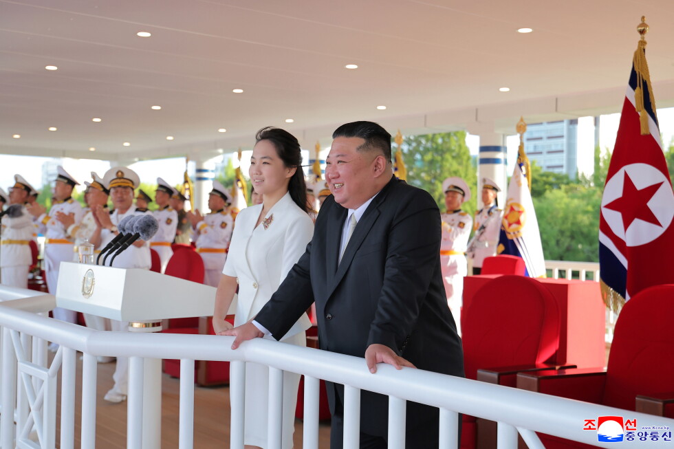 Kim and his daughter tour North Korea's new naval destroyer