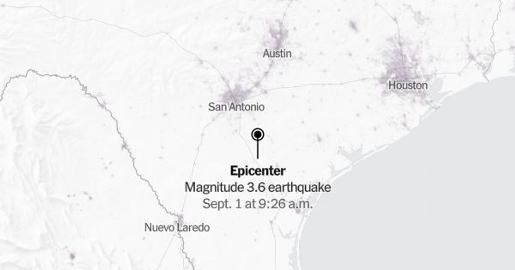 Map: 3.6-Magnitude Earthquake Shakes Texas