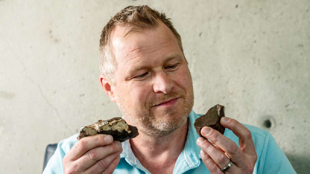 Meteorite from 'once-in-a-lifetime' Great Salt Lake crash on display at University of Utah