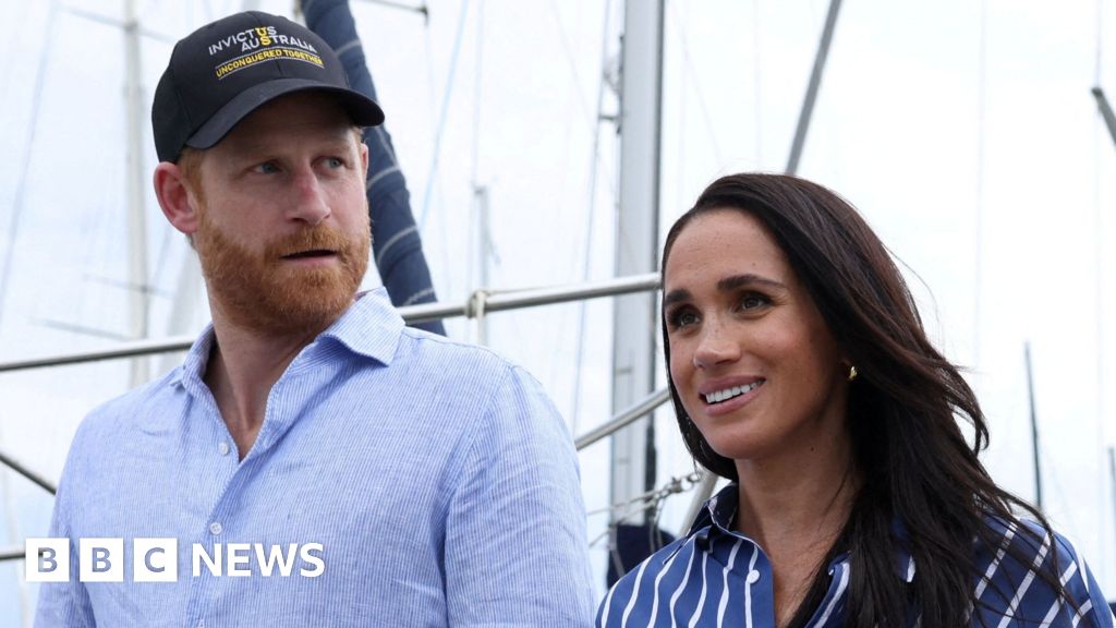 Prince Harry and Meghan not working royals, says King - BBC