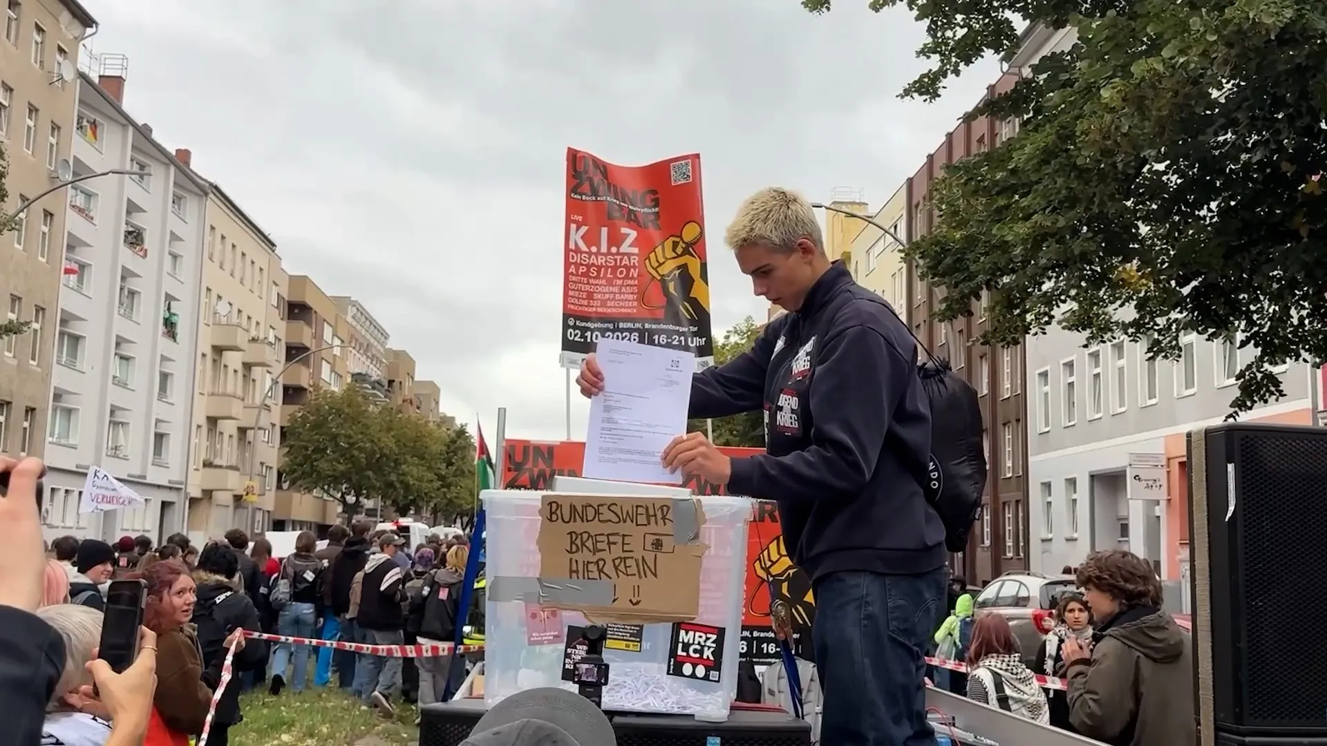 Thousands of students protest German military conscription | Protests
