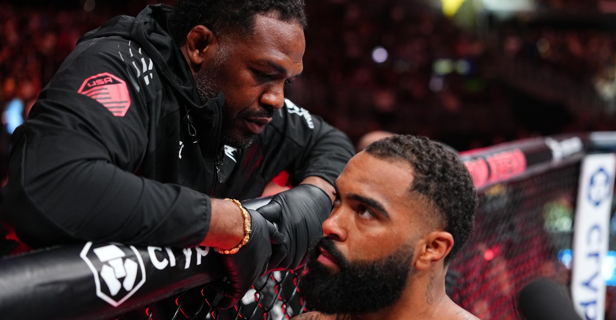 UFC 331 video: Jon Jones left stunned cageside watching protege Gable Steveson knocked out cold