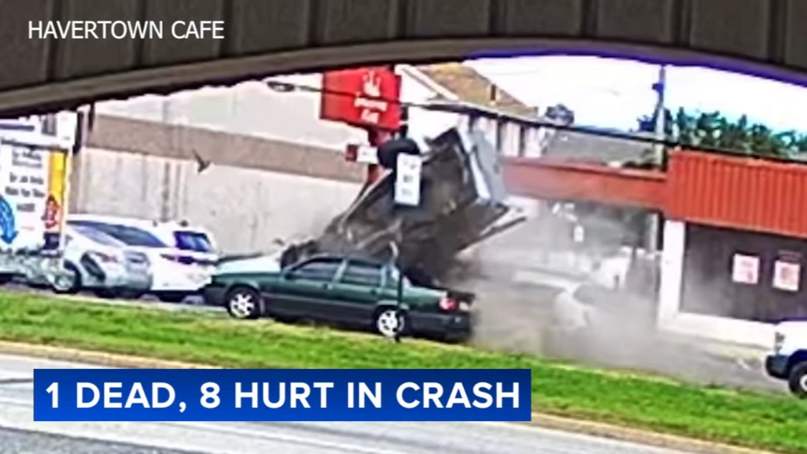 1 person killed, 8 others injured in Haverford Township crash captured on video