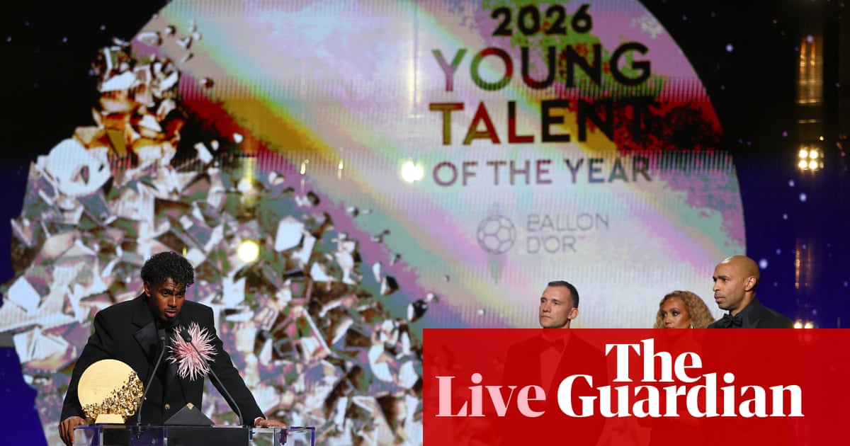 Ballon d’Or 2026: updates from London as Lamine Yamal wins men’s young talent award – live | Ballon d'Or
