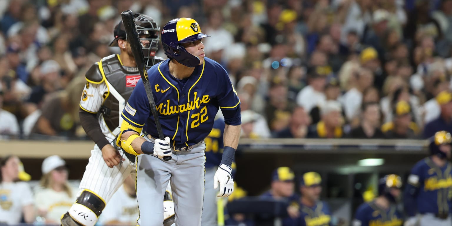 Christian Yelich out of starting lineup for Game 1 of NLCS