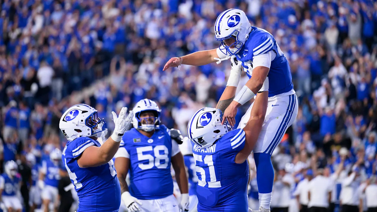 College football scores, live updates: BYU upsets Notre Dame, Miami survives 2OT thriller against Florida State