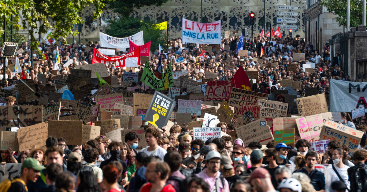 France shuts down nearly 900 schools as violent education protests escalate - NBC News