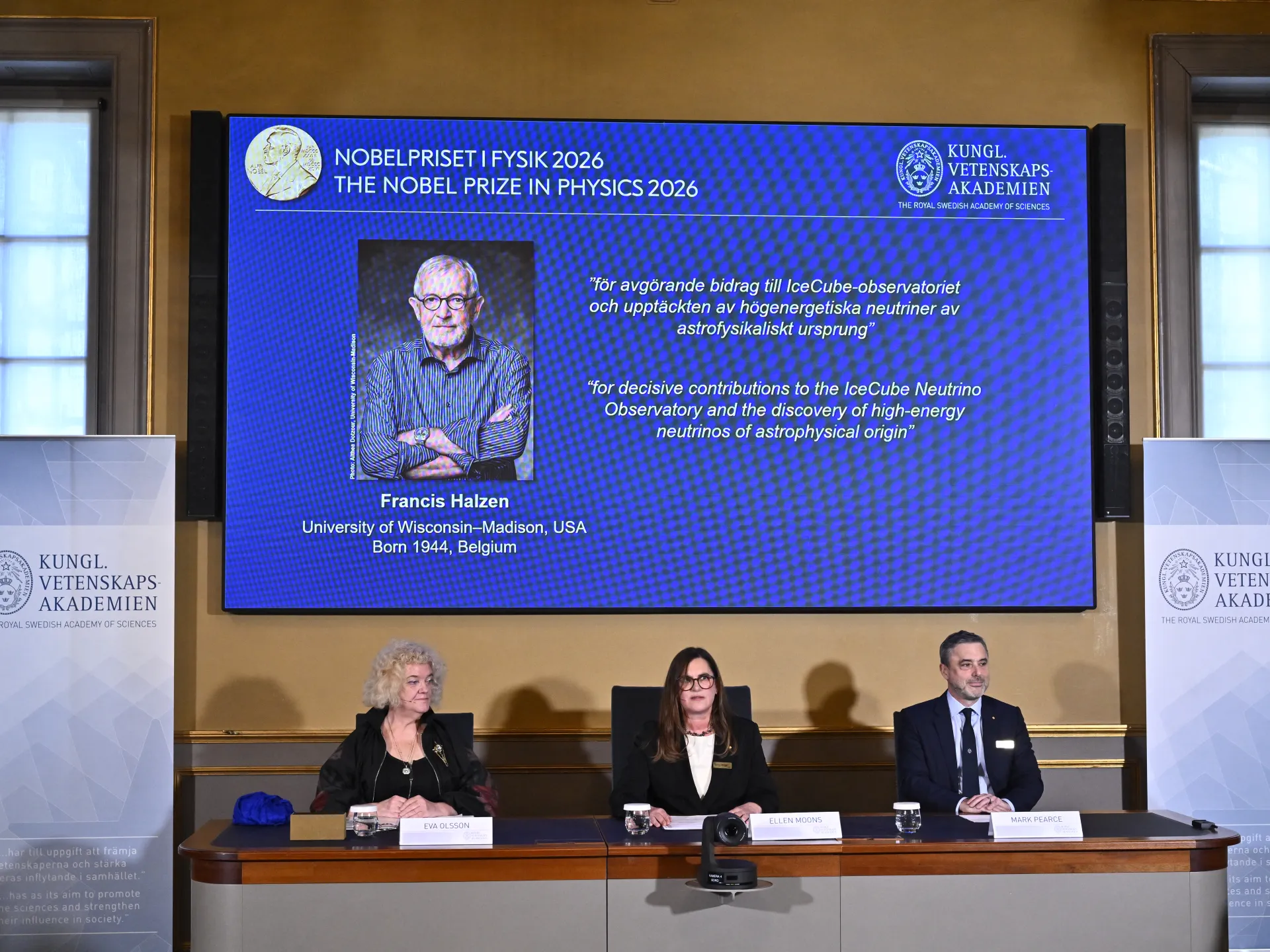 Francis Halzen wins Nobel Prize in Physics for work on ‘ghost particles’ | Science and Technology News