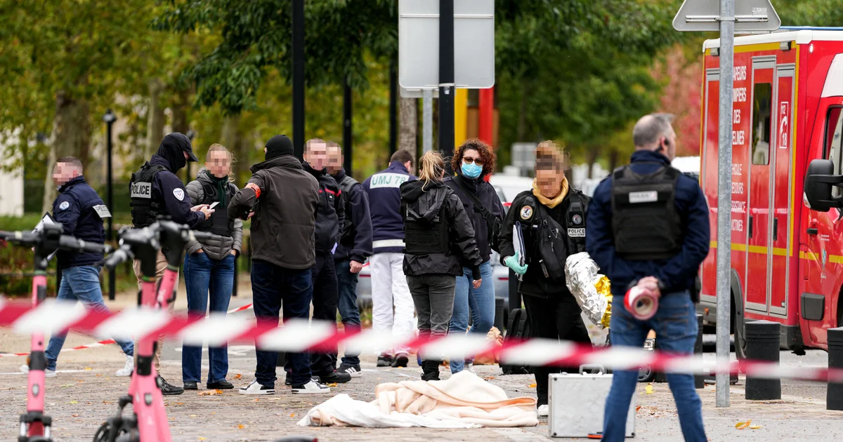 Gunman in Paris suburb kills 1, wounds several in possible terrorist act, wanted "to cause a bloodbath," officials say