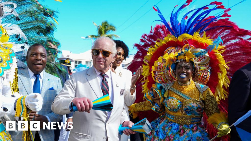 King Charles shows off dance moves on second day of Caribbean tour - BBC