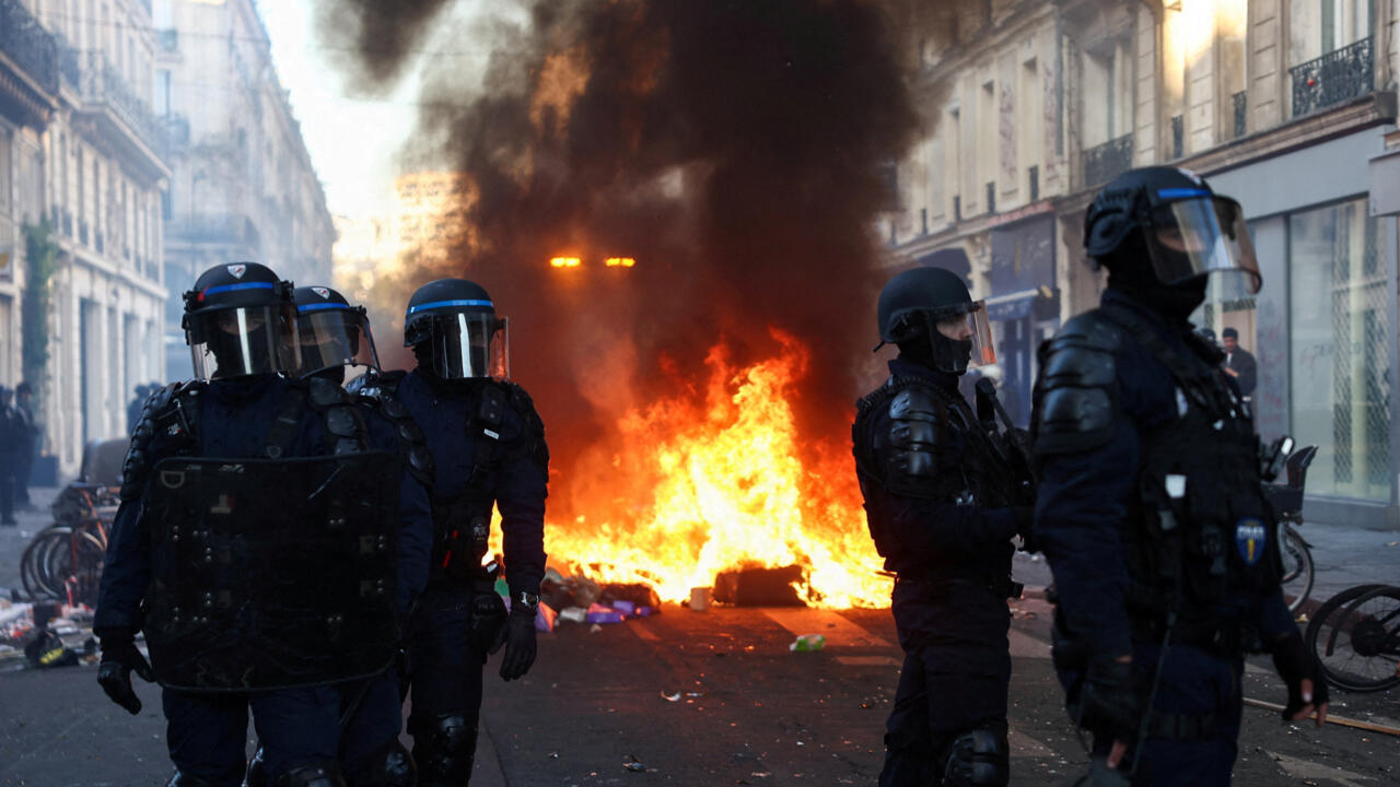 Live: French minister admits police 'lost control' of protests as Macron rejects his offer to resign