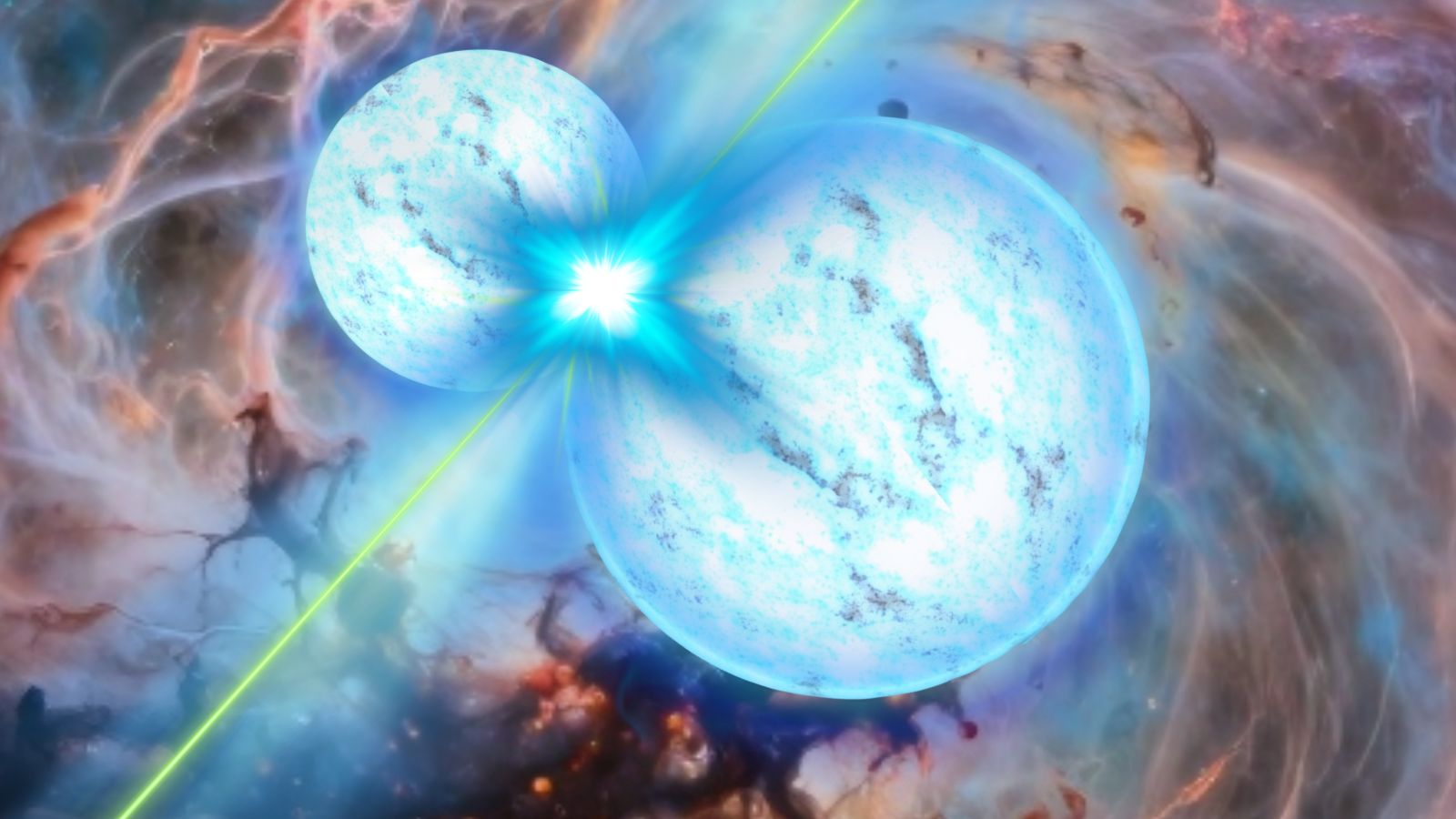 Mysterious 10-minute X-ray burst from a distant galaxy may have come from 2 dead stars colliding