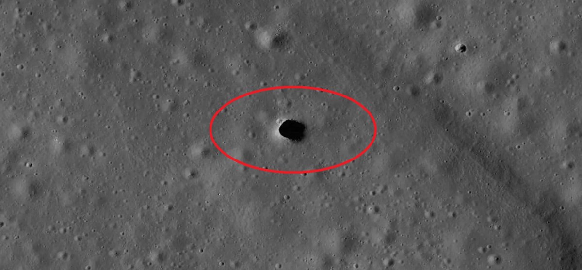 NASA Investigating Large Hole on Moon That May Open Into Enormous Cave