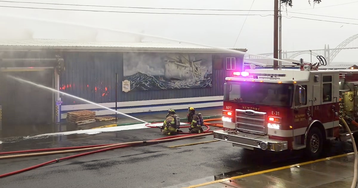 No risk of ammonia contamination, officials say, after fire at Oregon seafood plant prompted evacuations