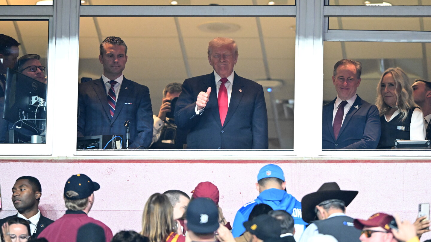 President Trump was expected to attend Steelers-Bucs, before his schedule changed