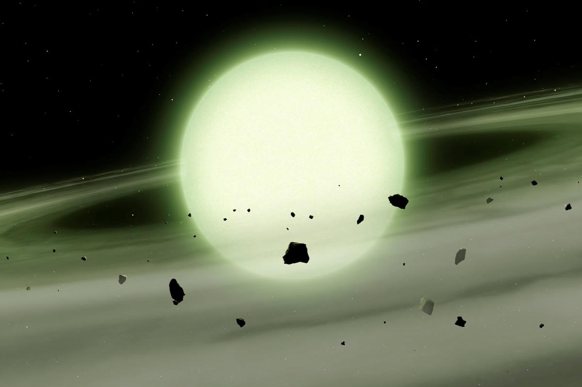 Scientists reveal first 'zombie' star with 'ghostly green glow'