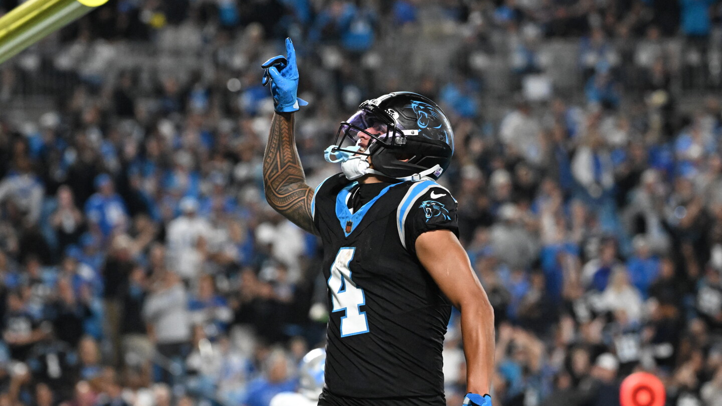 Sunday Night Football: Tetairoa McMillan's big night powers Panthers to 32-26 victory