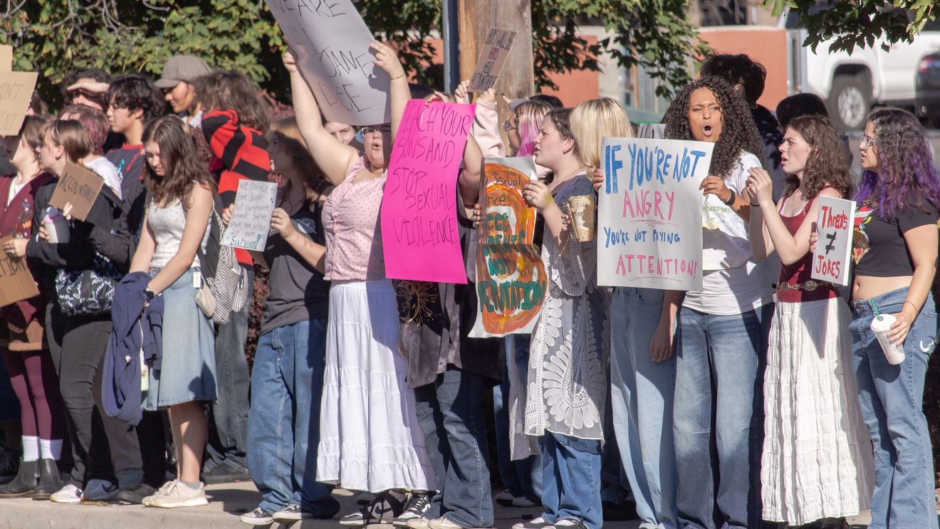 Timberline High School class walk out after violent threats made to female student